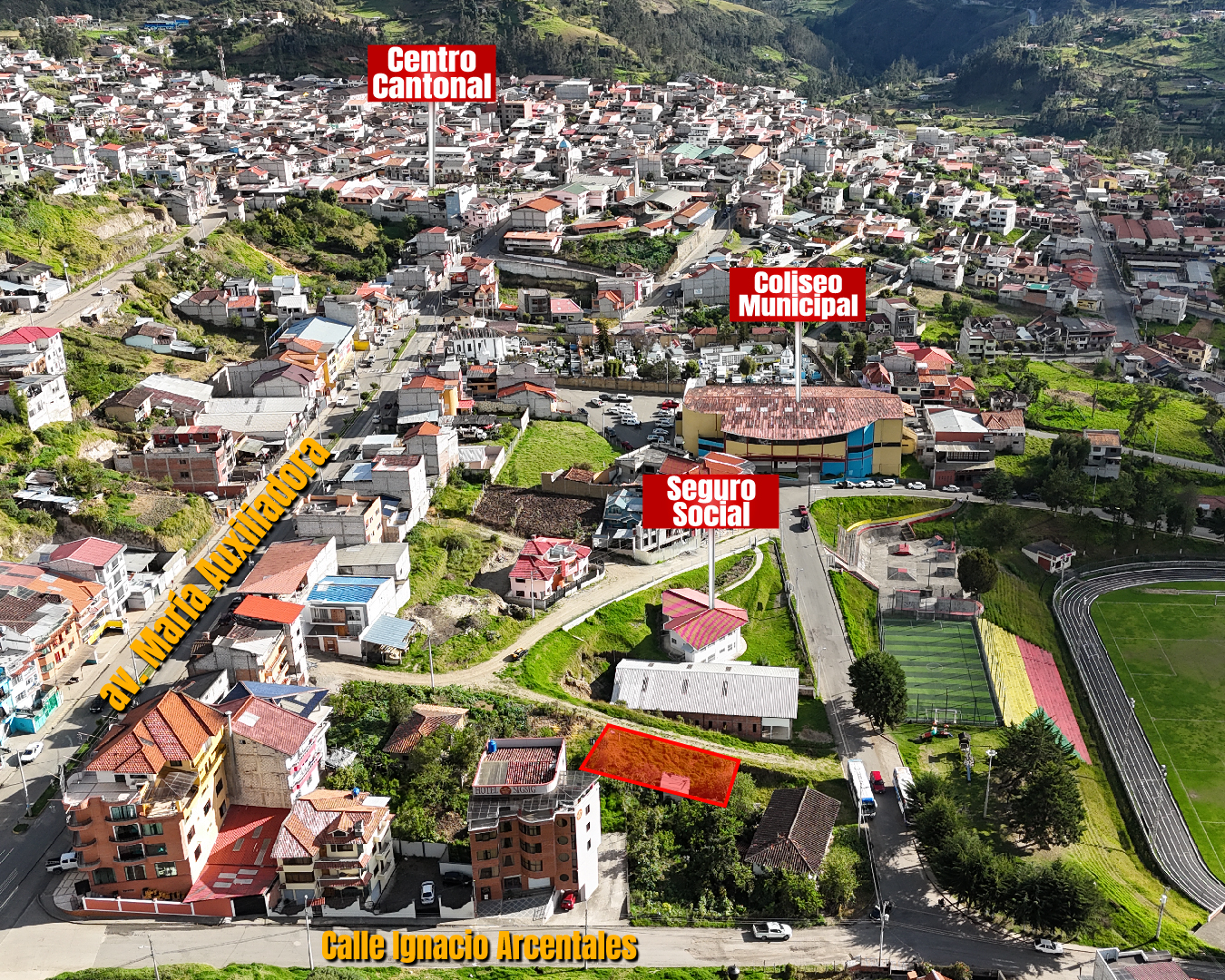 Centro de Sígsig - Puntos de referencia